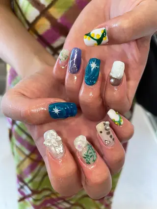 ネイル 束感まつ毛/ネイル/ LED♥KIRARAのマツエク・マツパデザイン