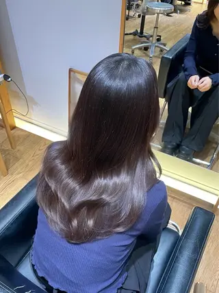 セミロング 縮毛矯正/レイヤー /ひかるのヘアスタイル