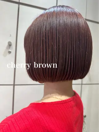 ミディアム カラー 美髪矯正/渡辺 りんのヘアスタイル