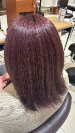 セミロング 山本 望理/縮毛矯正 /透明感カラーのヘアスタイル