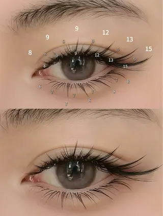 マツエク・マツパ 神田 佳奈のマツエク・マツパデザイン