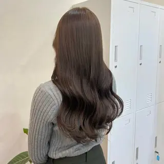 ロング MIDORI🎀 透明感/ベージュのヘアスタイル