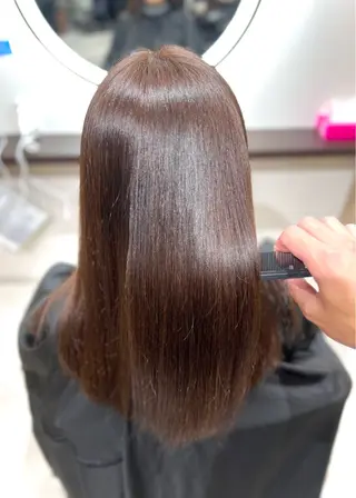 ミディアム カラー パーマ ヘアアレンジ 髪質改善SALON MIST＋所属・阪神尼崎駅徒歩2分 半個室サロン　小田稔のヘアスタイル