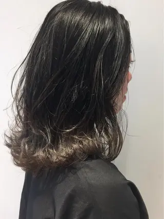 ミディアム 所渉/韓国レイヤー /ウルフカットのヘアスタイル