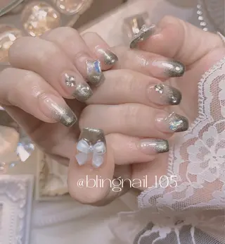 ネイル 23時まで❤︎韓国、 ワンホンネイルのネイルデザイン