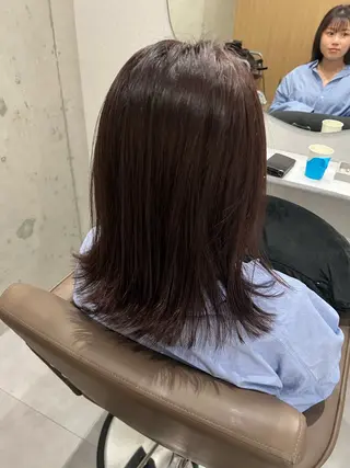 ミディアム カラー 京橋/ 透明感カラー / 明音のヘアスタイル