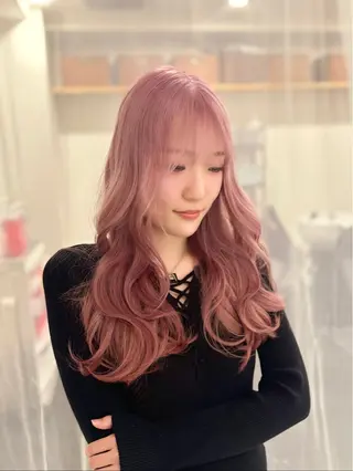 ロング カラー GaKu/ハイトーン /ブリーチ/ブロンドのヘアスタイル