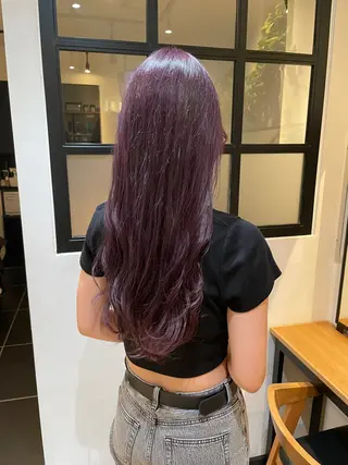 ロング カラー ﾊｲﾄｰﾝ/ｶﾗｰ/ 用賀/稲若健太郎のヘアスタイル