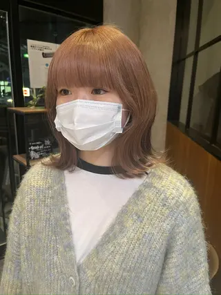 セミロング カラー yuuri🎀/大宮 /韓国ヘア/レイヤーのヘアスタイル