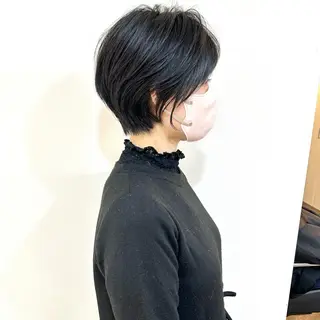 ショート カラー lab.by ioe中崎店所属・中北篤志 ショートボブのヘアスタイル