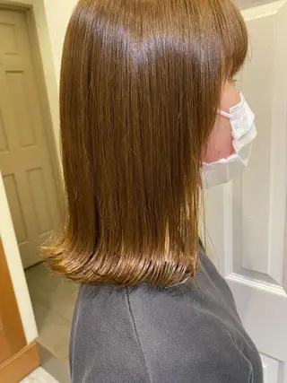 ミディアム レイヤーカット/艶カ ラー/chihiroのヘアスタイル