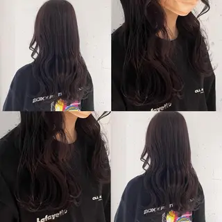 セミロング カラー カジュアルを女っぽく 𝗮𝘆𝗮𝗰𝗼のヘアスタイル