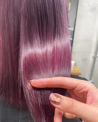 セミロング カラー GiseL アンリのヘアスタイル