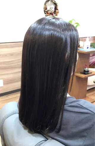 ロング パーマ Annon プライベートサロンのヘアスタイル