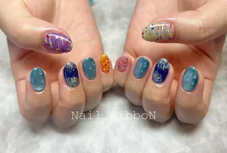 ネイル ネイルリボン 伊藤のネイルデザイン