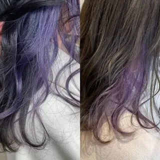 セミロング SOU/エクステ /ダブルカラーのヘアスタイル