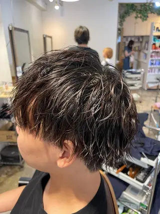 ショート パーマ メンズ 久保田 和正のヘアスタイル