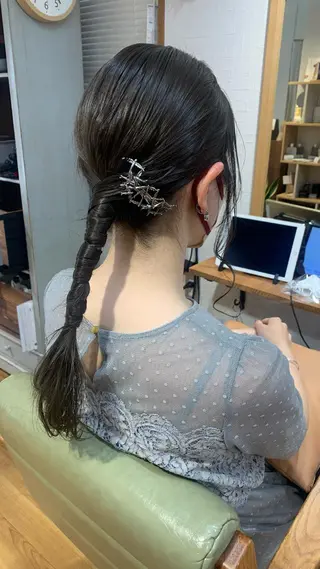 ヘアアレンジ ショート🌼パーマ 本間正子のヘアスタイル