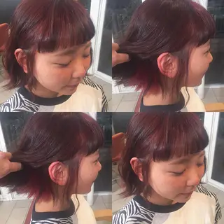 ミディアム カラー 下川 由貴のヘアスタイル