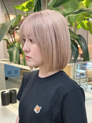 ショート Cinq所属・ハイライト🌟/ ボブ/豊田のヘアスタイル