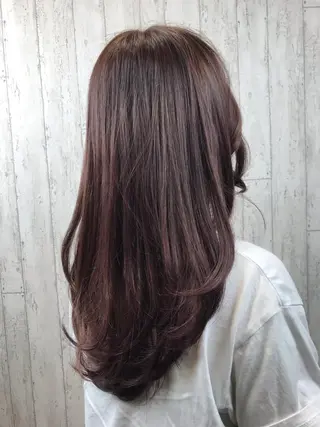 ロング カラー 田中 あかねのヘアスタイル