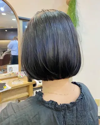 ミディアム 【韓国ヘア×透明感 カラー】笹谷 莉未のヘアスタイル