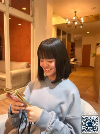 ミディアム 小島 瑚白のヘアスタイル