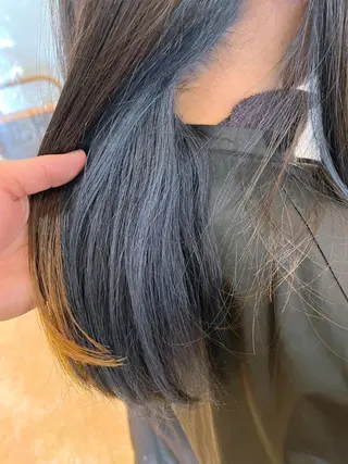 セミロング カラー 髪質改善TR特化 副店長 坂田一樹】のヘアスタイル