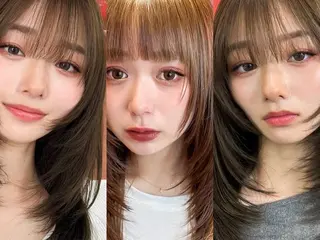 ミディアム 山崎/ボブ縮毛矯正 レイヤー髪質改善のヘアスタイル