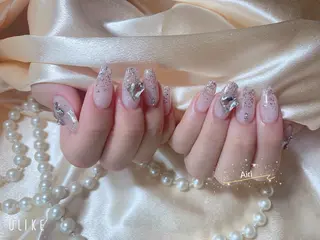 ネイル ネイルサロンAiri 長さ出し·シンプルのネイルデザイン