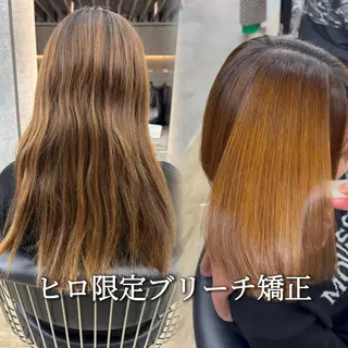 ロング 縮毛矯正/韓国ヘア /ブリーチ/柴山のヘアスタイル