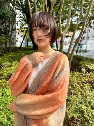 ショート くせ毛カットとパーマ /美容室難民の方是非のヘアスタイル
