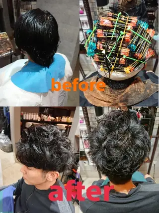 メンズ パーマ 浅野  勇貴のヘアスタイル