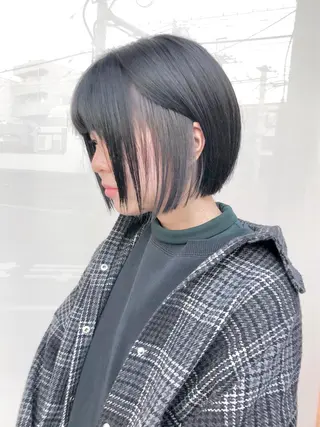 ショート カラー HOLON池袋所属・ウルフカット ハッシュカット/七海のヘアスタイル