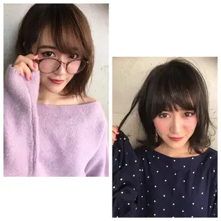 ミディアム カラー Lumderica(ラムデリカ)所属・横浜/元町/石川町 ラムデリカYUKAのヘアスタイル