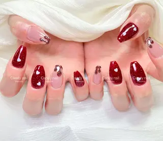 ネイル candy nail 韓国風ワンホンネイルのネイルデザイン