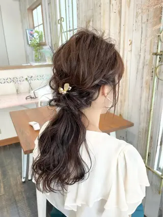 ヘアアレンジ 髪質改善カラー☆ ヘアアレンジmiyuのヘアスタイル