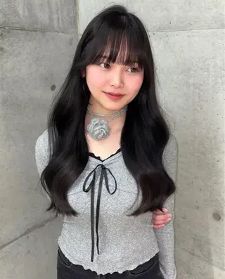 ロング カラー sayaka /西新🛋のヘアスタイル