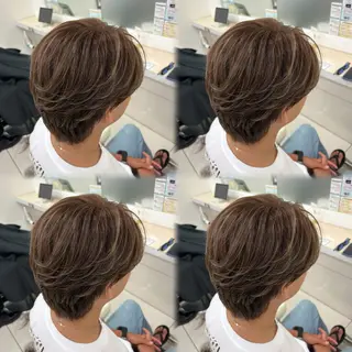 ミディアム カラー パーマ メンズ 髪質改善/艶カラー/ メンズパーマ/鈴木のヘアスタイル