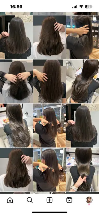 カラー ヘアアレンジ 透明感カラー k-twoういのヘアスタイル