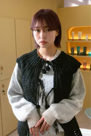 ショート カラー ホンマル　モトキ /ボブ/暖色🍊のヘアスタイル