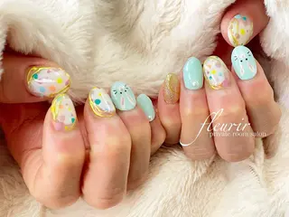 ネイル フルリール 【プライベートサロンのネイルデザイン