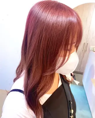 ミディアム カラー 新宿/韓国レイヤー/ 顔周りカット松本美晴のヘアスタイル