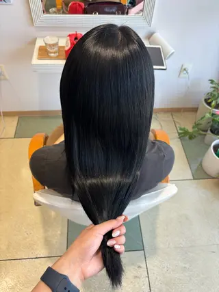 ロング 透明感カラー/ くびれヘア/ユウユのヘアスタイル