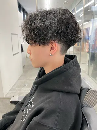 ショート カラー パーマ ヘアアレンジ メンズ 亀井隆汰/メンズ専門 パーマ特化美容師のヘアスタイル