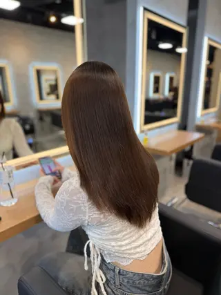 ロング カラー ヘアアレンジ レイヤー×透明感カラ ーHAYATOのヘアスタイル