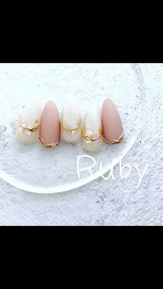 ネイル saron  Rubyのネイルデザイン