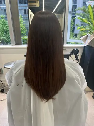 ロング カラー SOZO Hair Make GINZA所属・👑艶髪/ブリーチ/ 縮毛矯正/パーマ👑のヘアスタイル