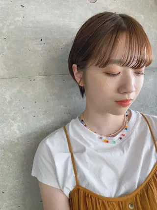 ショート ボブパーマコテ巻き風 パーマNo1深江秀平のヘアスタイル