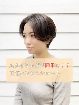 ショート newline銀座所属・👑銀座ショート/ 絶壁補正/金子涼👑のヘアスタイル